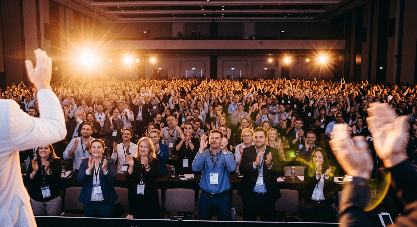 Standing ovation after Steve's keynote