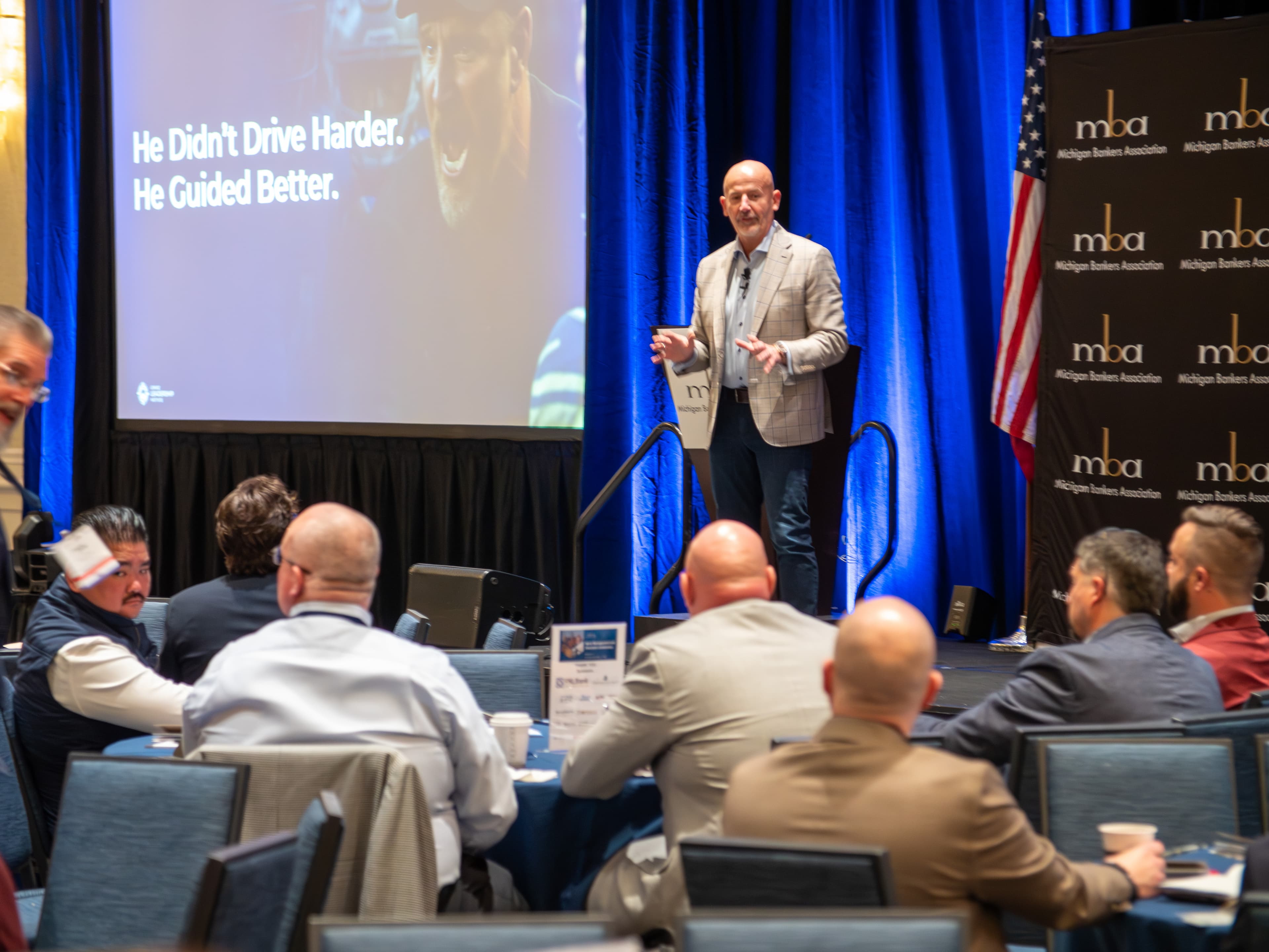 Steve Lowisz on stage