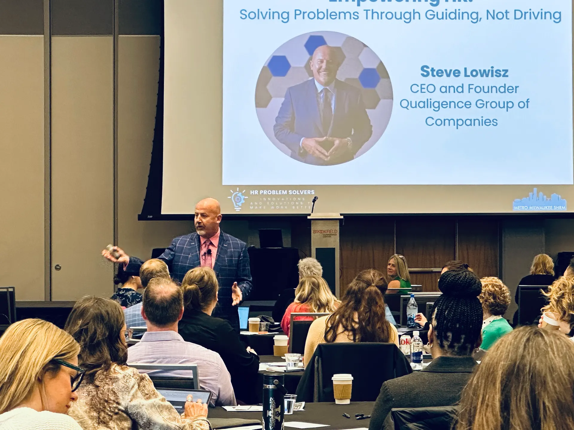Steve Lowisz keynoting at SHRM HR conference